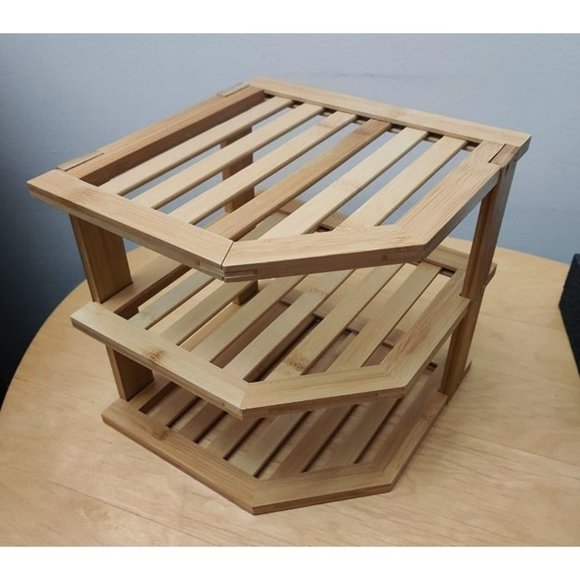 Cabinet Shelf Organizer - Corner Shelf for Kitchen & Bathroom - Countertop & Kit - Picture 1 of 5